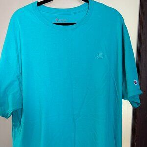 Champion Men’s T-Shirt 2XL Teal – Athletic Fit
